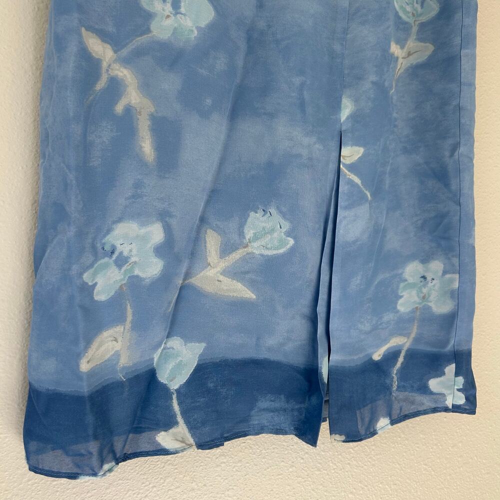 Sigrid Olson floral long maxi boho bohemian 90s Y2K festival fairy hippie slit 4 - Picture 5 of 11